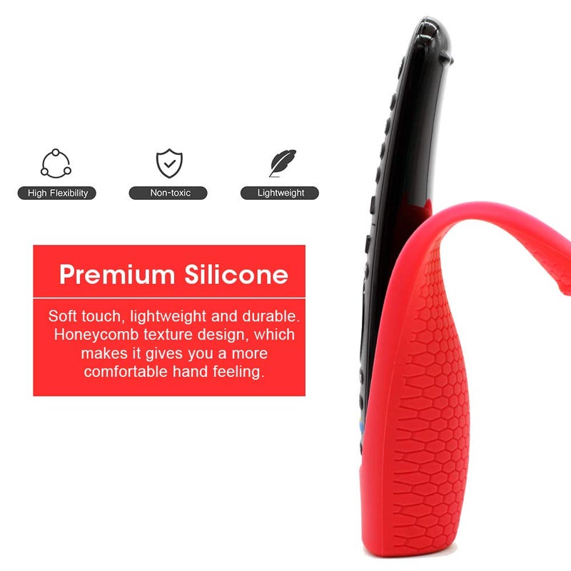 Winceed Silicone Protective Case for LG AN-MR600 / AN-MR650 / AN-MR18BA / AN-MR19BA Remote Control [Anti-Lost] Anti Slip LG Magic Remote Case Cover Skin Holder Sleeve Protector (Red) - Image 5